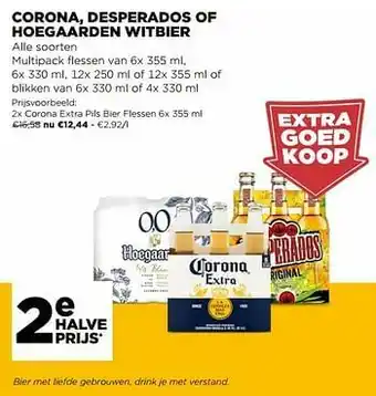 Jumbo Corona extra pils bier flessen aanbieding