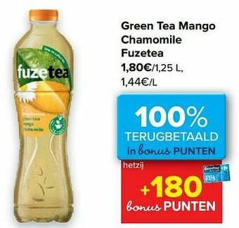 Carrefour Green tea mango chamomile fuzetea aanbieding