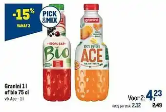 Granini of bio ace