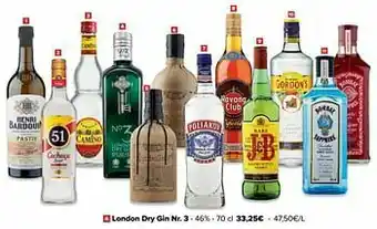 Carrefour London dry gin nr. 3 aanbieding