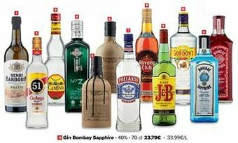 Carrefour Gin bombay sapphire aanbieding