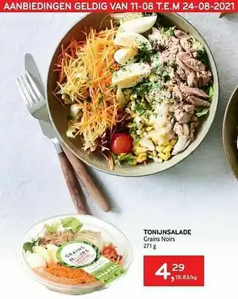 Alvo Tonijnsalade grains noirs aanbieding