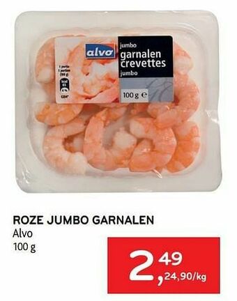 Roze jumbo garnalen alvo