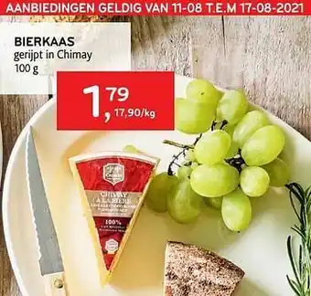 Bierkaas gerijpt in chimay