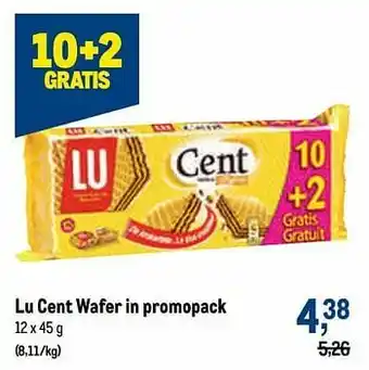 Makro Lu cent wafer aanbieding