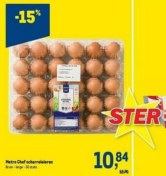Makro Metro chef scharreleieren aanbieding