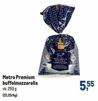 Makro Metro premium buffelmozzarella aanbieding