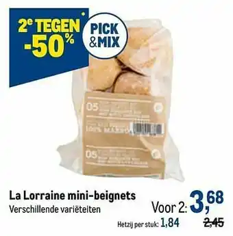 Makro La lorraine mini-beignets aanbieding