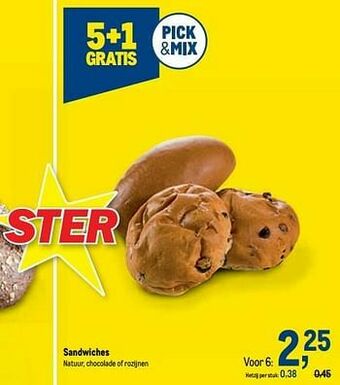Makro Sandwiches aanbieding