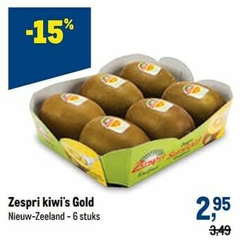 Makro Zespri kiwi`s gold aanbieding