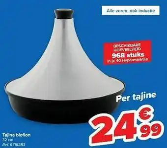 Carrefour Tajine bioflon aanbieding
