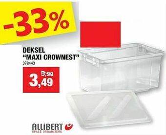 Hubo Deksel maxi crownest aanbieding