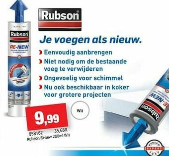 Hubo Rubson renew wit aanbieding