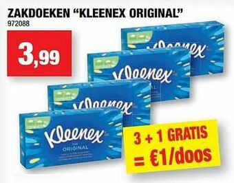 Hubo Zakdoeken kleenex original aanbieding