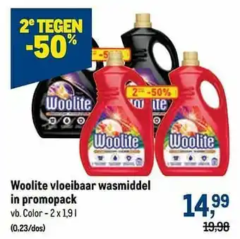 Makro Woolite vloeibaar wasmiddel color aanbieding