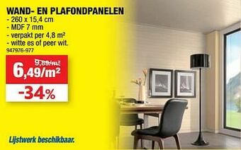 Hubo Wand- en plafondpanelen aanbieding