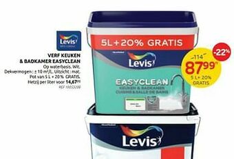 Brico Verf keuken + badkamer easyclean aanbieding
