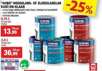 Hubo Hubo hoogglans- of zijdeglanslak kant-en-klaar aanbieding