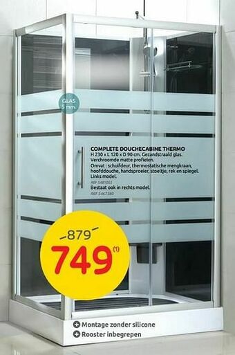 Brico Complete douchecabine thermo aanbieding