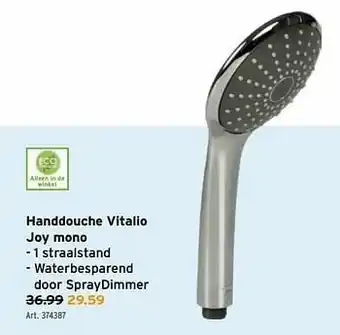 GAMMA Handdouche vitalio joy mono aanbieding