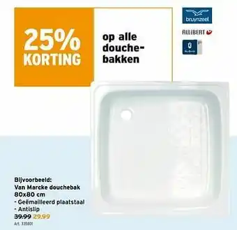 GAMMA Van marcke douchebak aanbieding