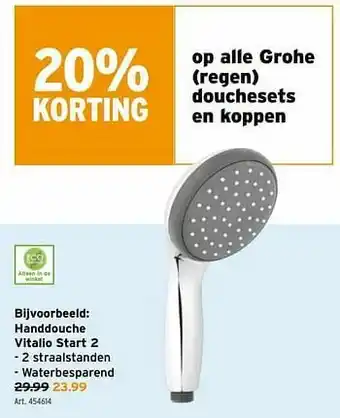 GAMMA Handdouche vitalio start 2 aanbieding