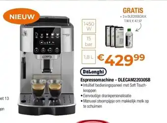 Espressomachine - dlecam22030sb