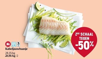 Delhaize Kabeljauwhaasje aanbieding