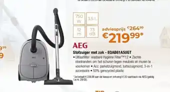 Expert Stofzuiger met zak - eqab61a5ugt aanbieding