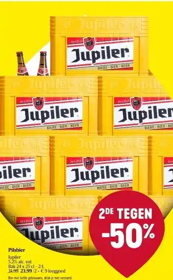 Delhaize Pilsbier jupiler 5,2% alc. vol aanbieding