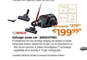 Stofzuiger zonder zak - b4bgs41pow2