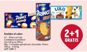 Delhaize Koekjes of cakes lu aanbieding