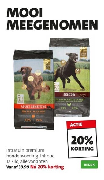 Intratuin premium hondenvoeding