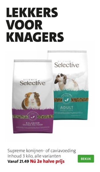 Intratuin Supreme konijnen- of caviavoeding inhoud 3 kilo aanbieding