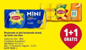 Delhaize Bruisende of niet bruisende drank op basis van thee aanbieding