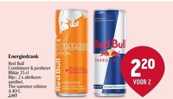 Delhaize Energiedrank red bull aanbieding