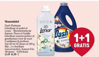 Delhaize Wasmiddel dash platinum aanbieding