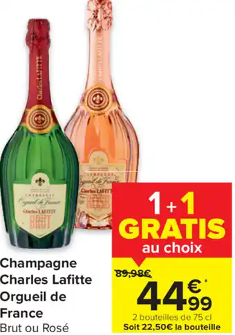 Carrefour Champange charles lafitte orgueil de france aanbieding