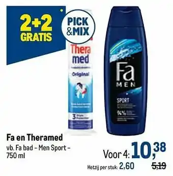 Makro Fa bad - men sport aanbieding