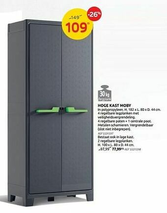 Brico Hoge kast moby aanbieding
