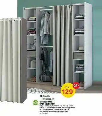 Brico Uitbreidbare kast colorado aanbieding