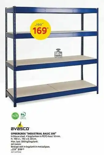Brico Opbergrek industrial basic 500 aanbieding