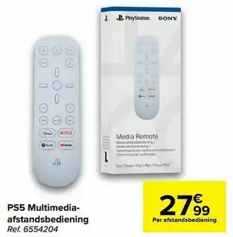Carrefour Sony ps5 multimediaafstandsbediening aanbieding