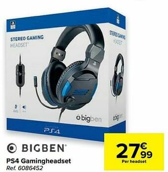 Carrefour Ps4 gamingheadset aanbieding