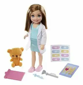 Dreamland Barbie mannequinpop Chelsea Can Be... Doctor aanbieding