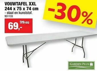 Hubo Vouwtafel xxl aanbieding
