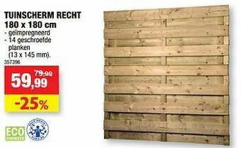 Hubo Tuinscherm recht aanbieding