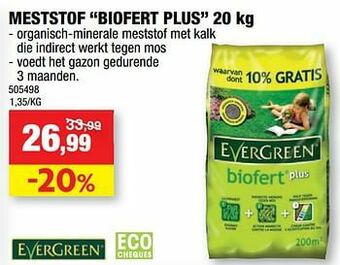 Hubo Meststof biofert plus aanbieding