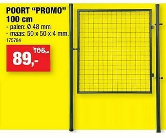 Hubo Poort promo aanbieding