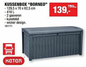 Hubo Kussenbox borneo aanbieding